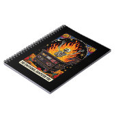 Das Emotionale Dumpster Fire Tarot Card Notebook Notizblock (Linke Seite)