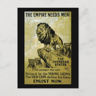 Das Empire braucht Männer Postkarte