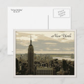 Das Empire State Building Postkarte (Vorne/Hinten)