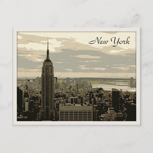 Das Empire State Gebäude Postkarte (Vorderseite)