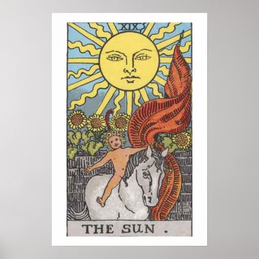 Das Empress Tarot Card Poster ist fett und farbenf (Vorne)