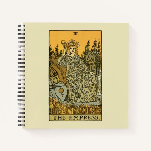Das Empress-Tarot-Notebook Notizblock (Vorderseite)