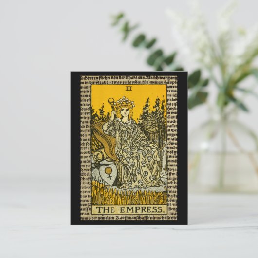 Das Empress-Tarot Postkarte (Stehend Vorderseite)