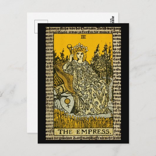 Das Empress-Tarot Postkarte (Vorne/Hinten)