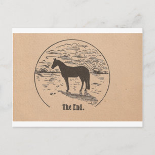 Das Ende Black Beauty Postkarte