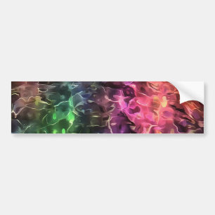 Das Ende der Abstrakten Rainbow-Kunst Autoaufkleber