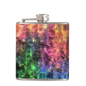 Das Ende der Abstrakten Rainbow-Kunst Flachmann (Vorderseite)