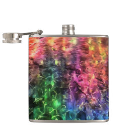 Das Ende der Abstrakten Rainbow-Kunst Flachmann