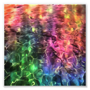 Das Ende der Abstrakten Rainbow-Kunst Fotodruck