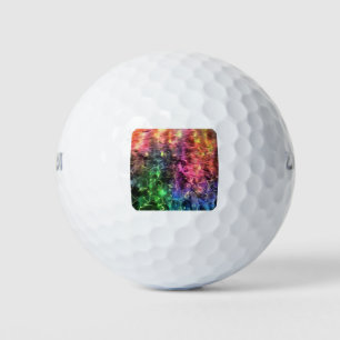 Das Ende der Abstrakten Rainbow-Kunst Golfball