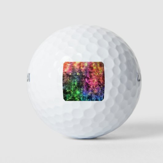 Das Ende der Abstrakten Rainbow-Kunst Golfball (Vorderseite)