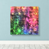 Das Ende der Abstrakten Rainbow-Kunst Leinwanddruck (Insitu (Holzboden))