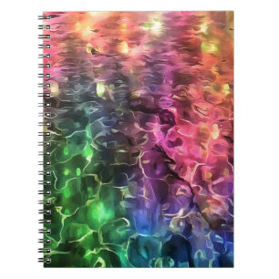 Das Ende der Abstrakten Rainbow-Kunst Notizblock