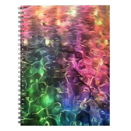 Das Ende der Abstrakten Rainbow-Kunst Notizblock (Vorderseite)