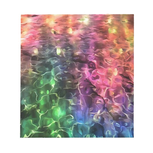 Das Ende der Abstrakten Rainbow-Kunst Notizblock (Vorderseite)