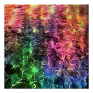 Das Ende der Abstrakten Rainbow-Kunst Poster