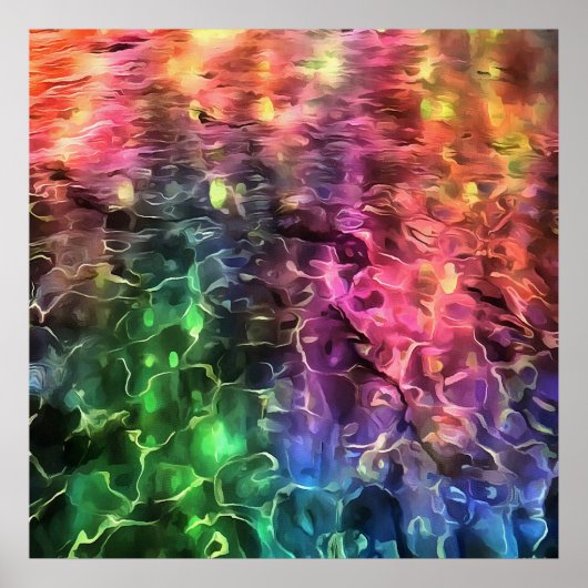 Das Ende der Abstrakten Rainbow-Kunst Poster (Vorne)