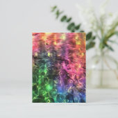 Das Ende der Abstrakten Rainbow-Kunst Postkarte (Stehend Vorderseite)