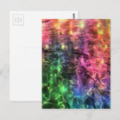 Das Ende der Abstrakten Rainbow-Kunst Postkarte (Vorne/Hinten)