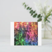 Das Ende der Abstrakten Rainbow-Kunst Postkarte (Stehend Vorderseite)