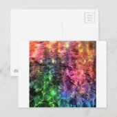 Das Ende der Abstrakten Rainbow-Kunst Postkarte (Vorne/Hinten)