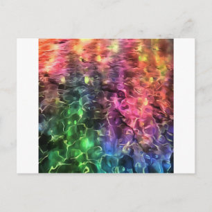 Das Ende der Abstrakten Rainbow-Kunst Postkarte