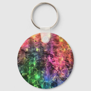 Das Ende der Abstrakten Rainbow-Kunst Schlüsselanhänger