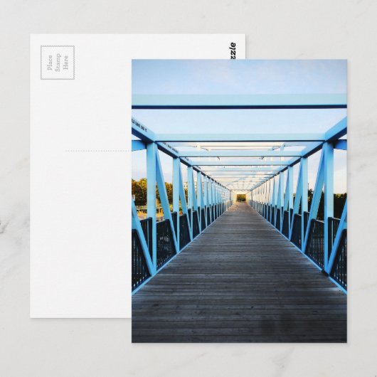 Das Ende der Brücke Postkarte (Vorne/Hinten)