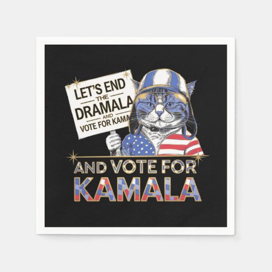 Das Ende der Dramala und die Abstimmung für Kamala Serviette (Vorderseite)