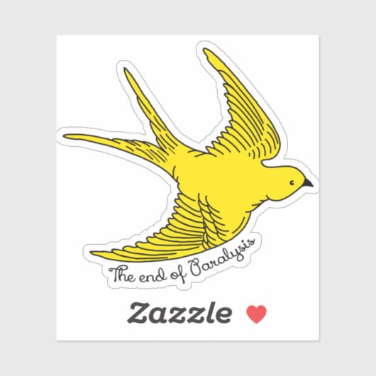 Das Ende der Lähmung Aufkleber (Blatt)