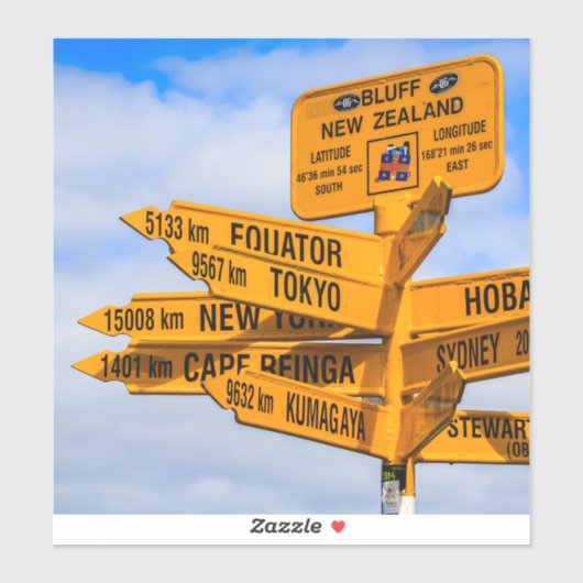 Das Ende der Straße Aufkleber (Blatt)