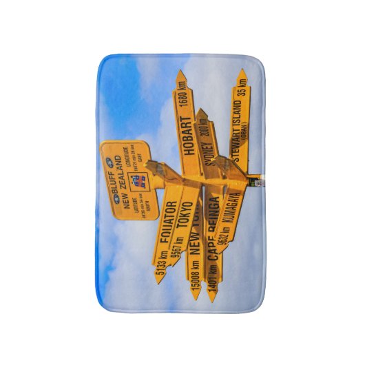 Das Ende der Straße Badematte (Vorderseite Vertikal)