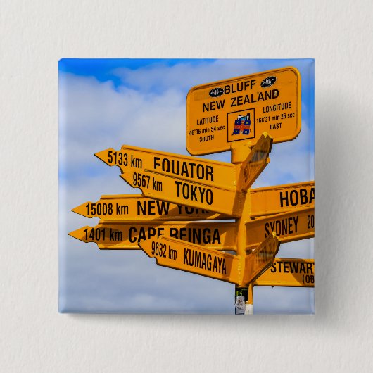 Das Ende der Straße Button (Vorderseite)