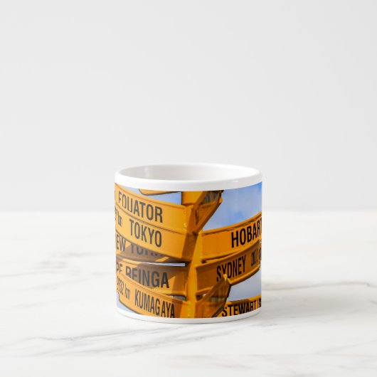 Das Ende der Straße Espressotasse (Vorderseite)