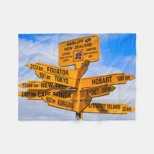 Das Ende der Straße Fleecedecke (Vorderseite (Horizontal))