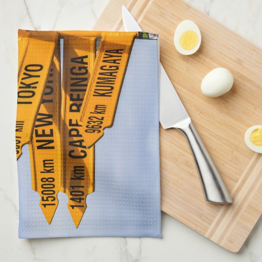 Das Ende der Straße Geschirrtuch (Viertel Falte)