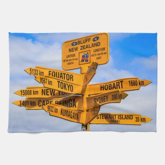 Das Ende der Straße Geschirrtuch (Horizontal)