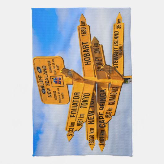 Das Ende der Straße Geschirrtuch (Vertikal)