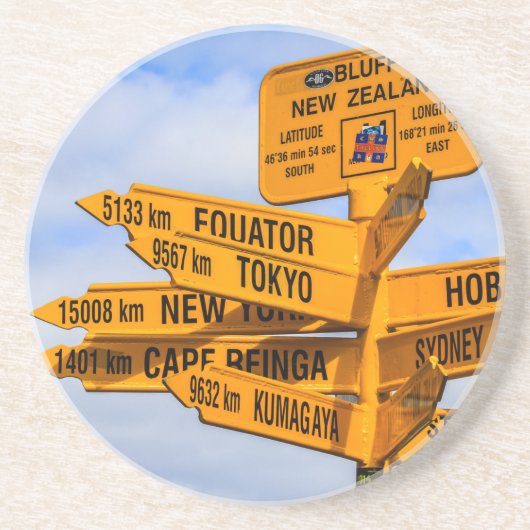 Das Ende der Straße Getränkeuntersetzer (Vorne)