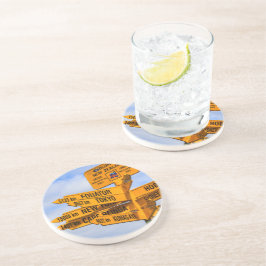 Das Ende der Straße Getränkeuntersetzer