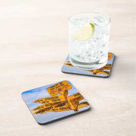 Das Ende der Straße Getränkeuntersetzer