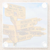 Das Ende der Straße Glasuntersetzer (Rückseite)