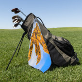 Das Ende der Straße Golfhandtuch (Gras)