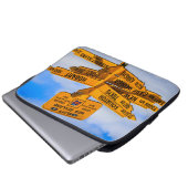 Das Ende der Straße Laptopschutzhülle (Vorne Knopf)