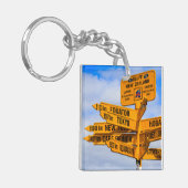 Das Ende der Straße Schlüsselanhänger (Vorderseite links)