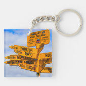 Das Ende der Straße Schlüsselanhänger (Rückseite)