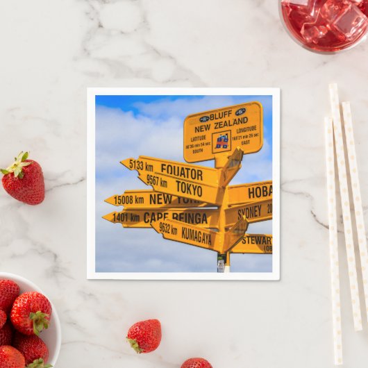 Das Ende der Straße Serviette (Beispiel)