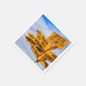 Das Ende der Straße Serviette (Ecke)