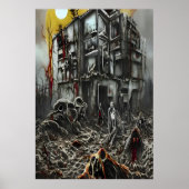 Das Ende der Welt | AI Art Poster (Vorne)