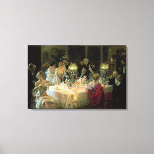 Das Ende des Abendessens 1913 Leinwanddruck